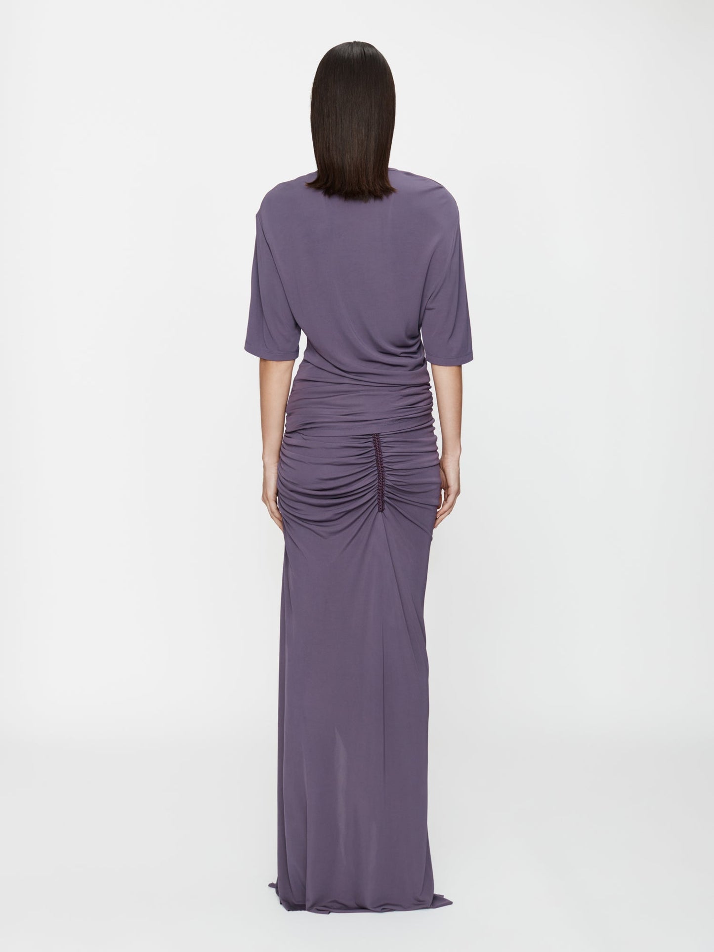 CHRISTOPHER ESBER Shibari Jersey Ruche Skirt (Violet)