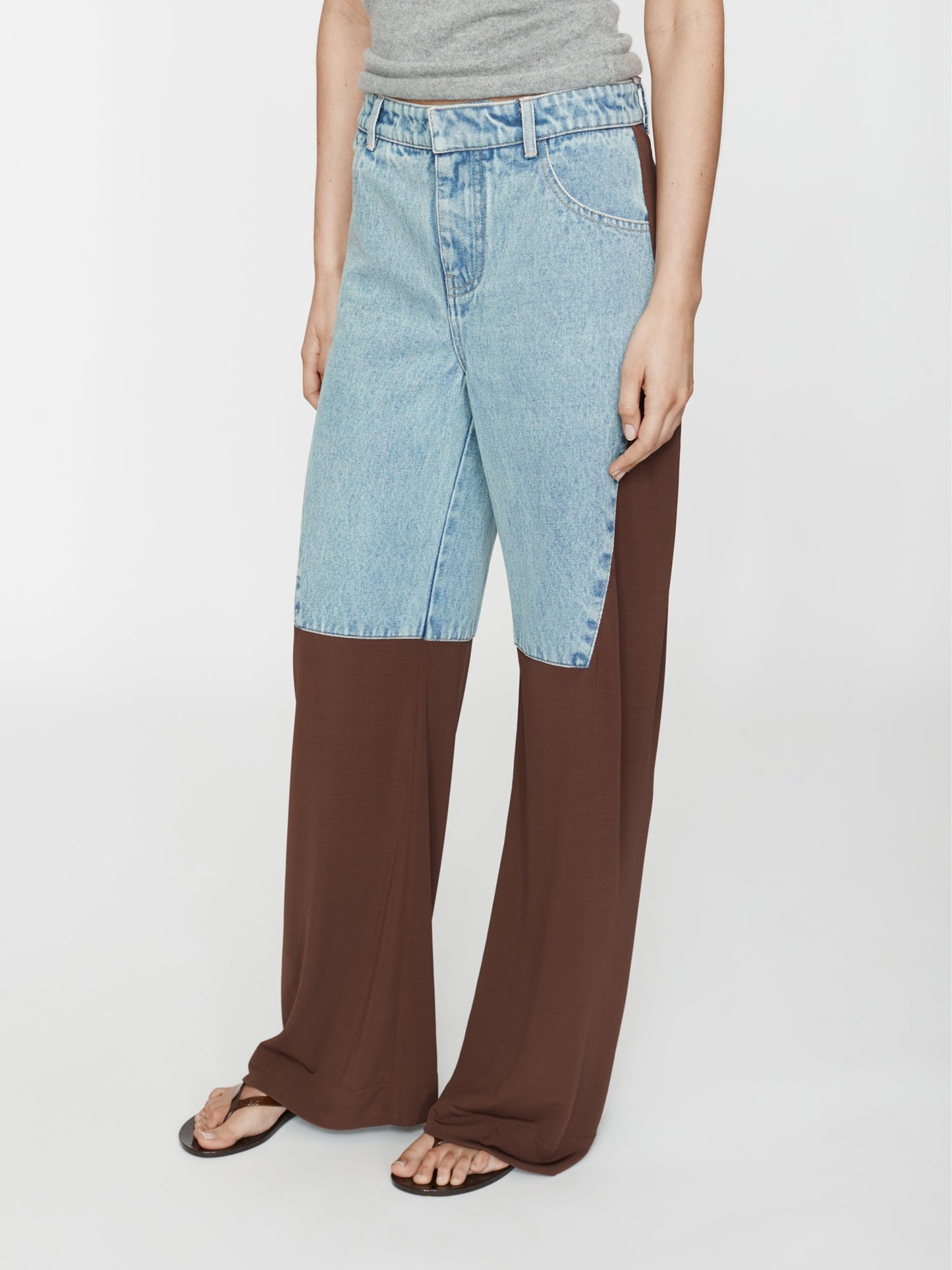CHRISTOPHER ESBER Taped Denim Jersey Jean (Java)