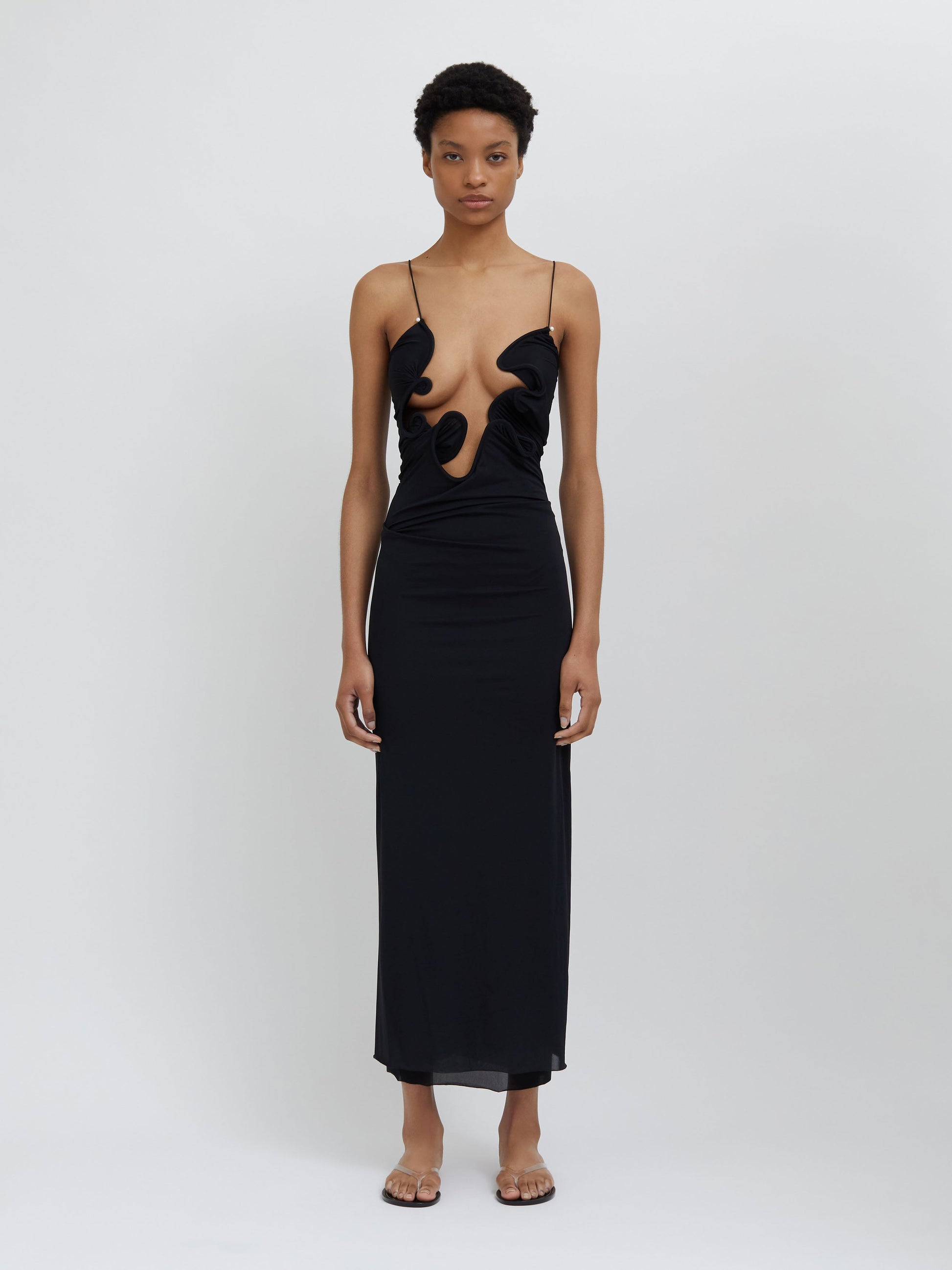 Image of Dresses. Productname: Christopher Esber Molded Venus Dress in Black colour by brand - Christopher Esber