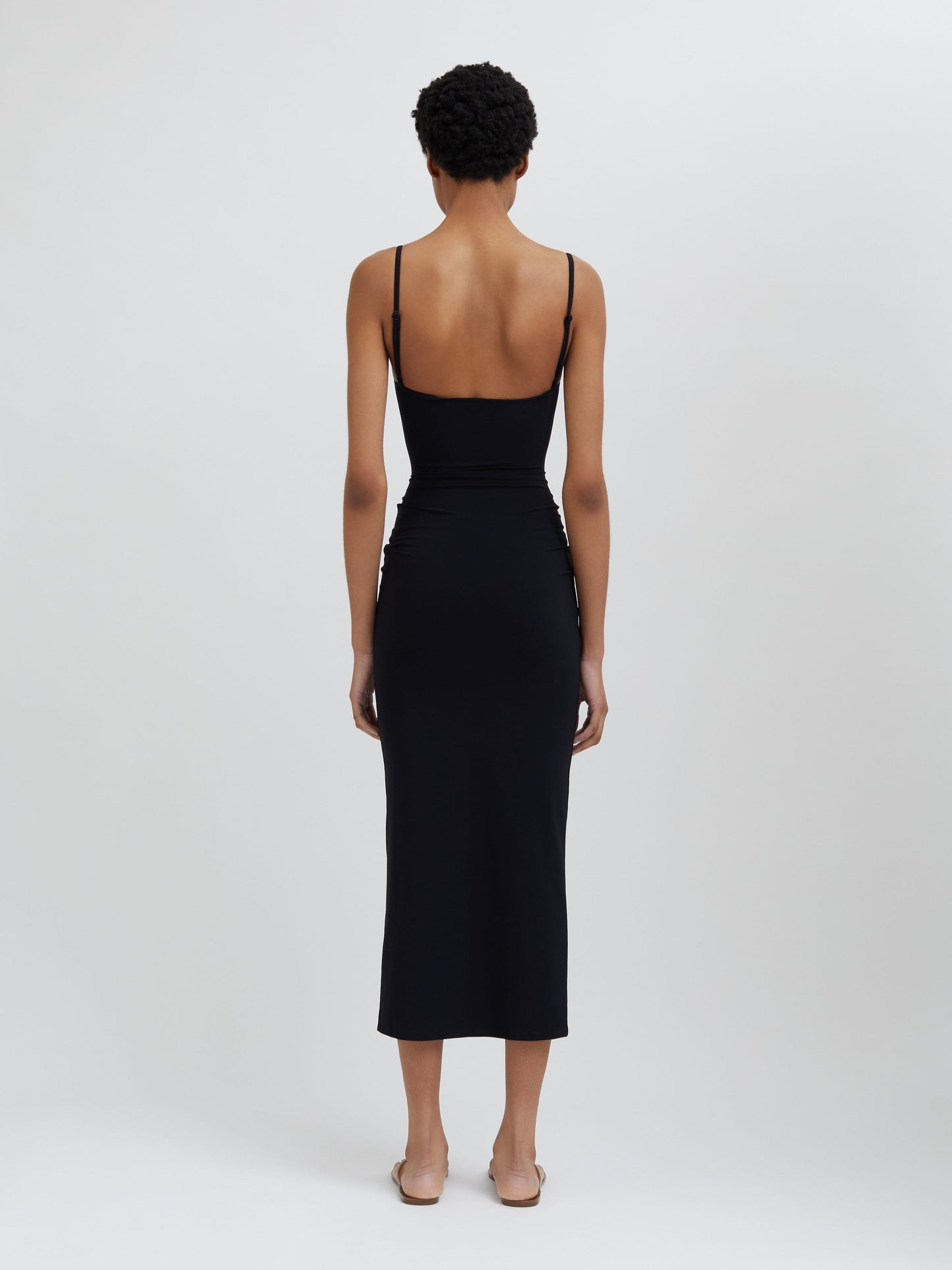 Christopher Esber Pierced Orbit Column Dress (Black)