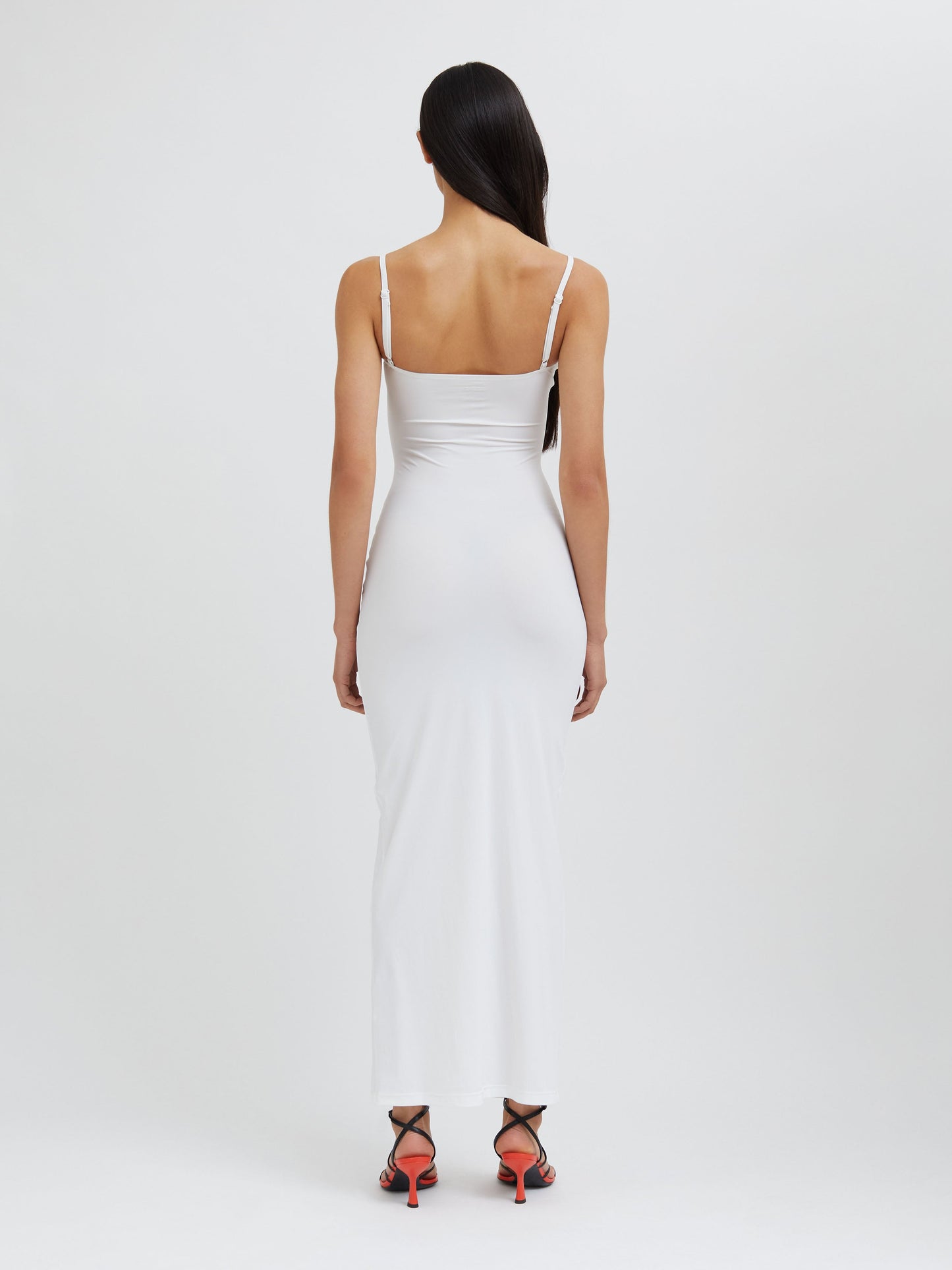 Christopher Esber Pierced Orbit Column Dress (White)