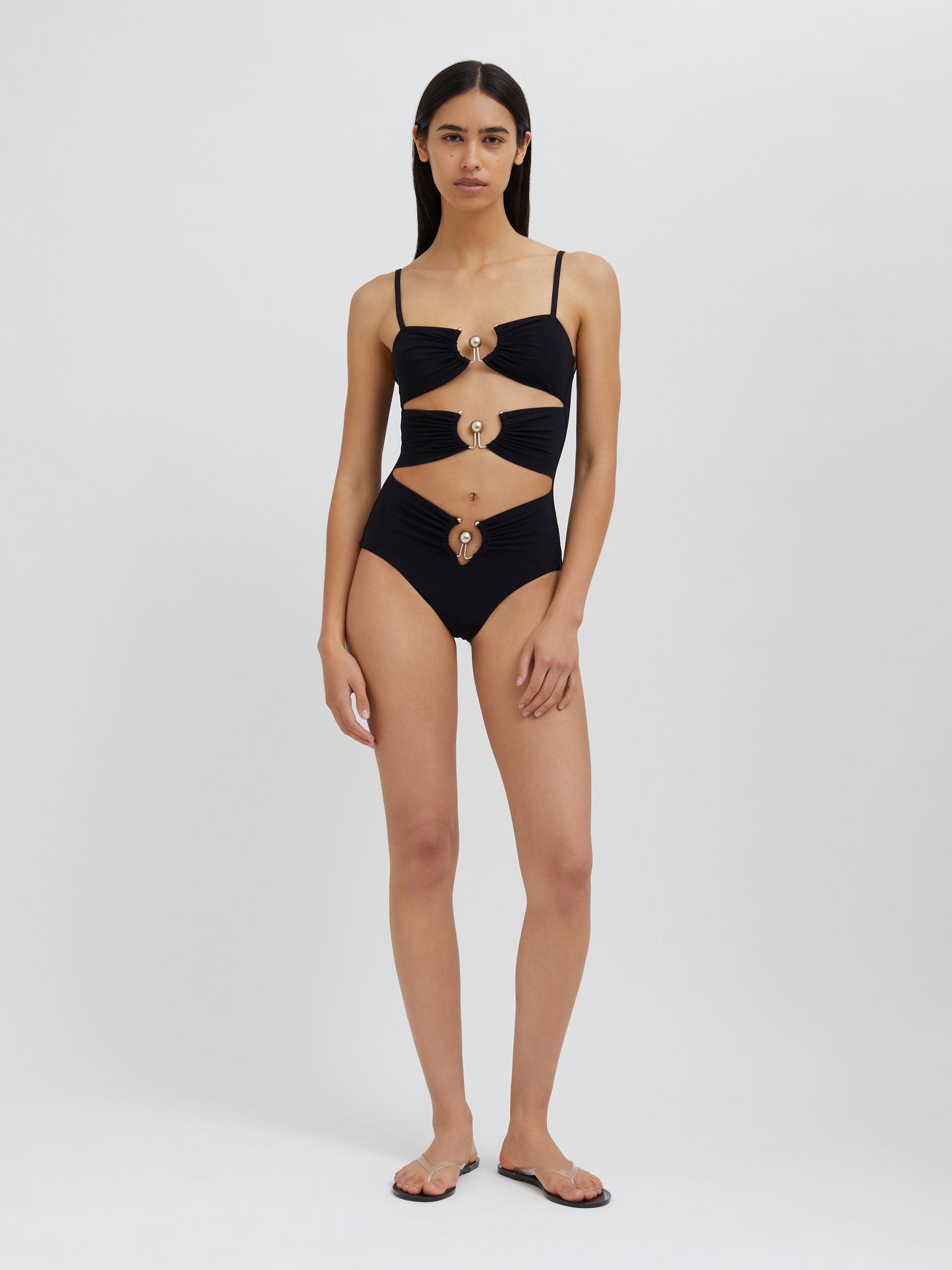 Embargo Pierced Orbit One Piece (Black)