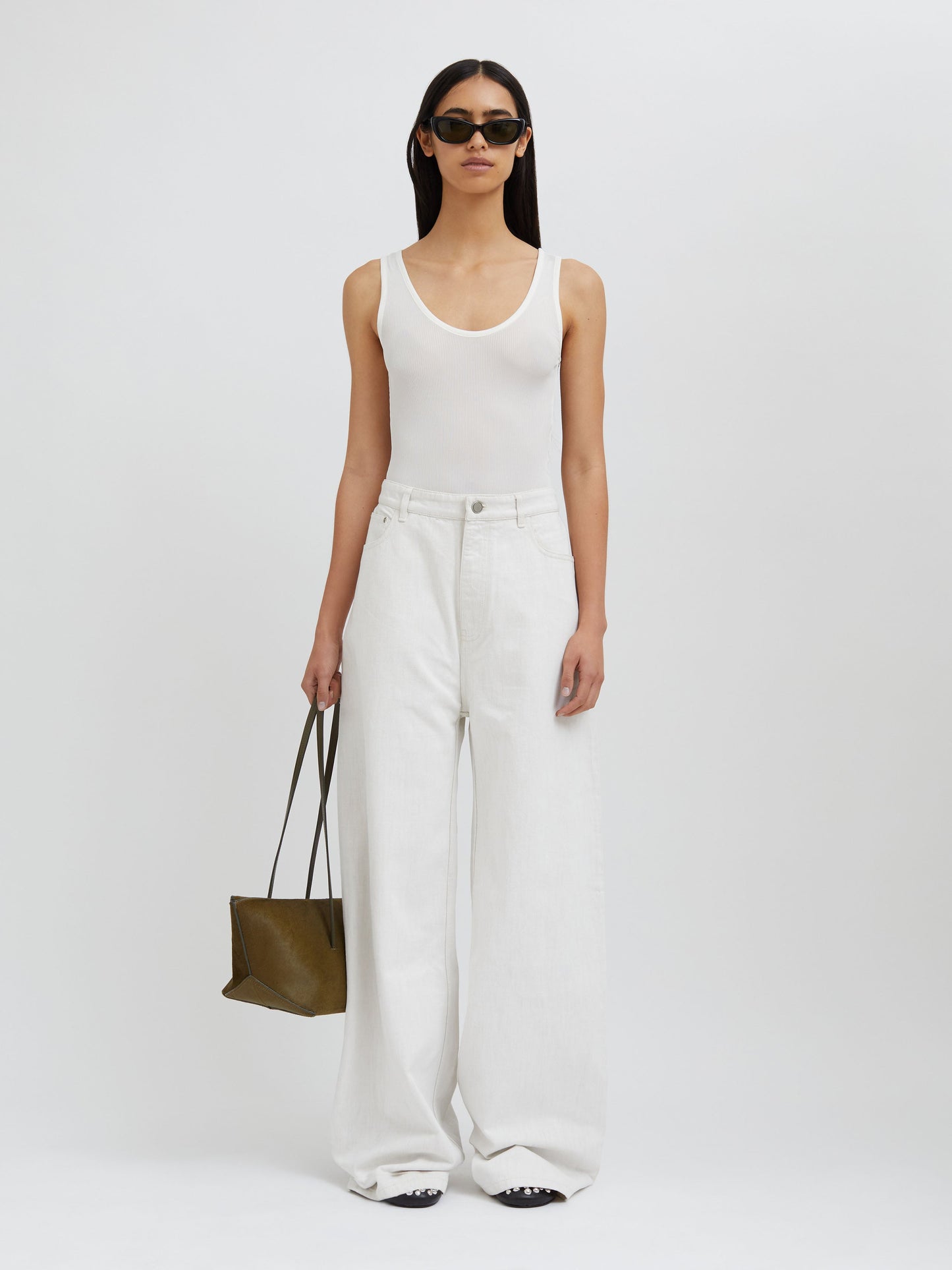 Christopher Esber Sonora Tank Bodysuit (White)