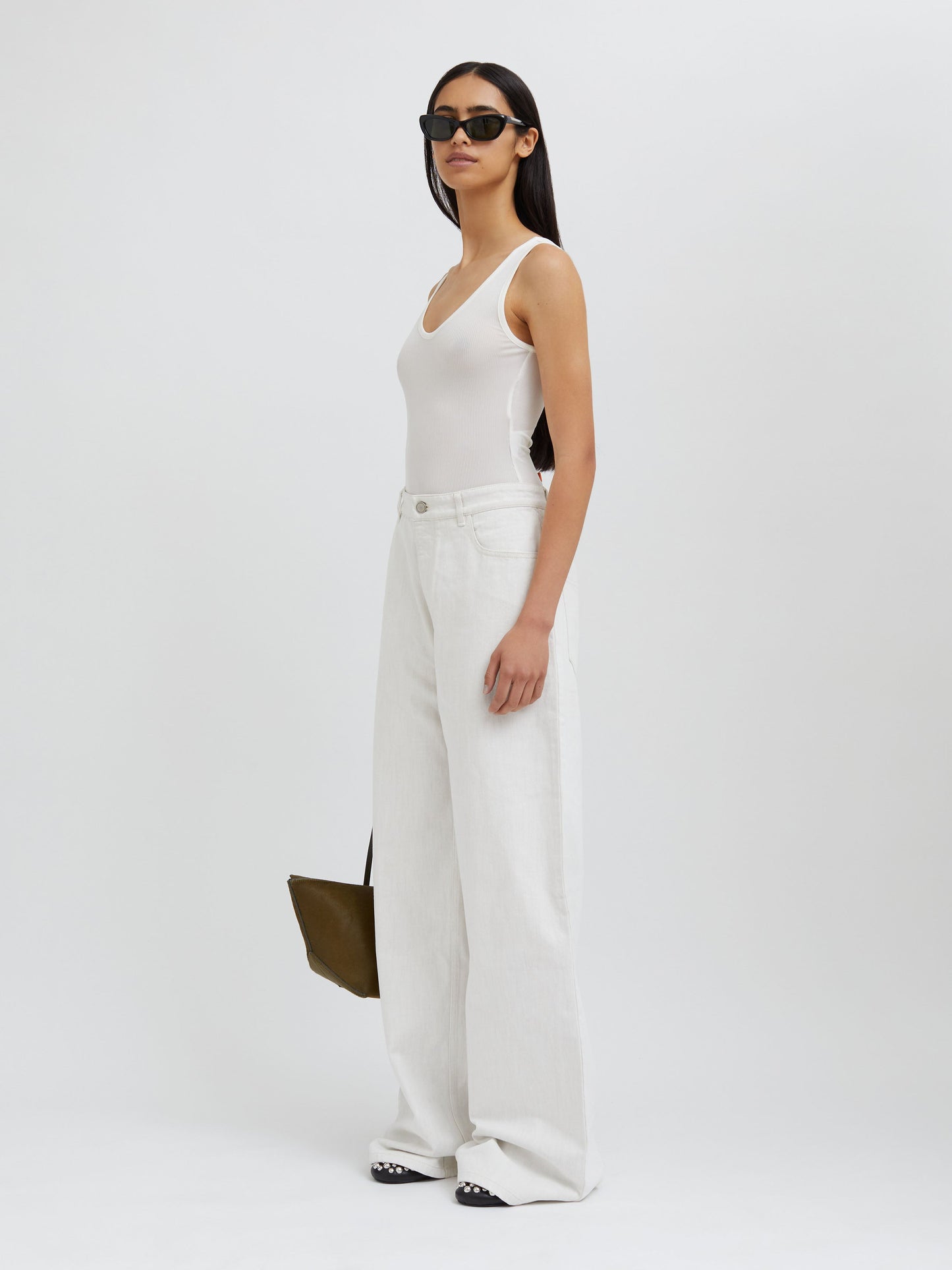 Christopher Esber Sonora Tank Bodysuit (White)
