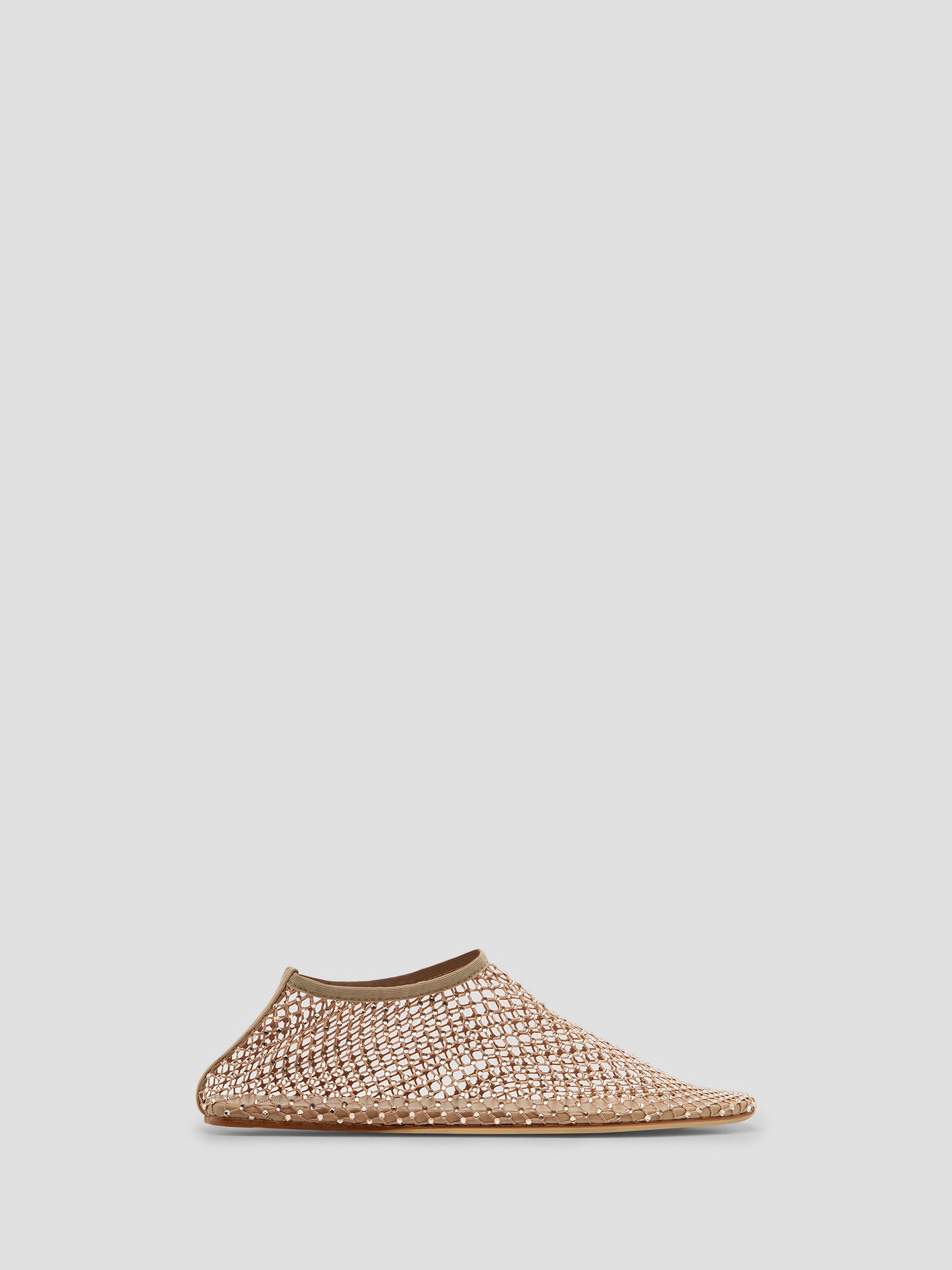 Image of Flats. Productname: Christopher Esber Minette Flat in Shell colour by brand - Christopher Esber