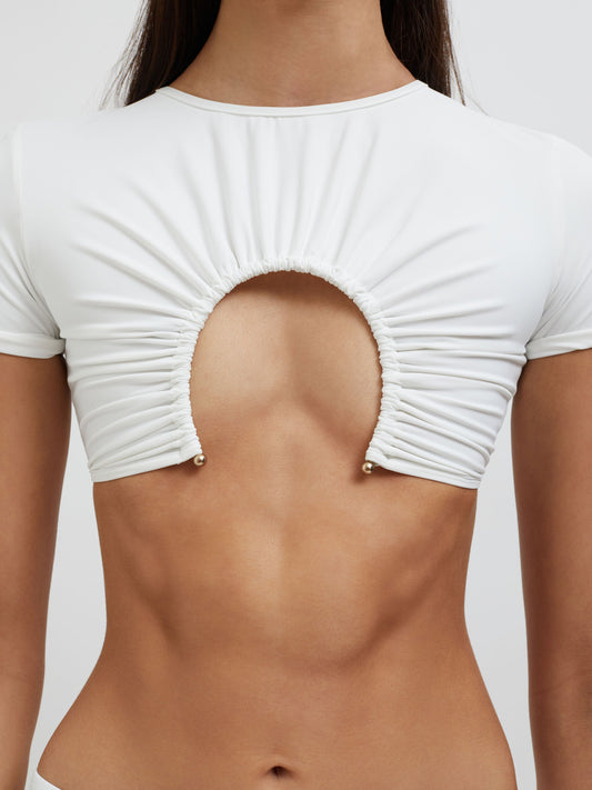 Embargo U Prong Tee (White)