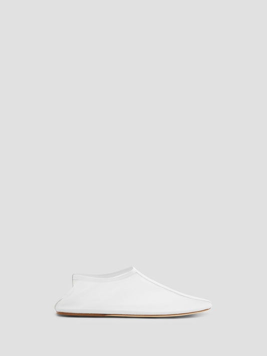 Image of Flats. Product name - Mesh Flat in White colour by brand - Christopher Esber