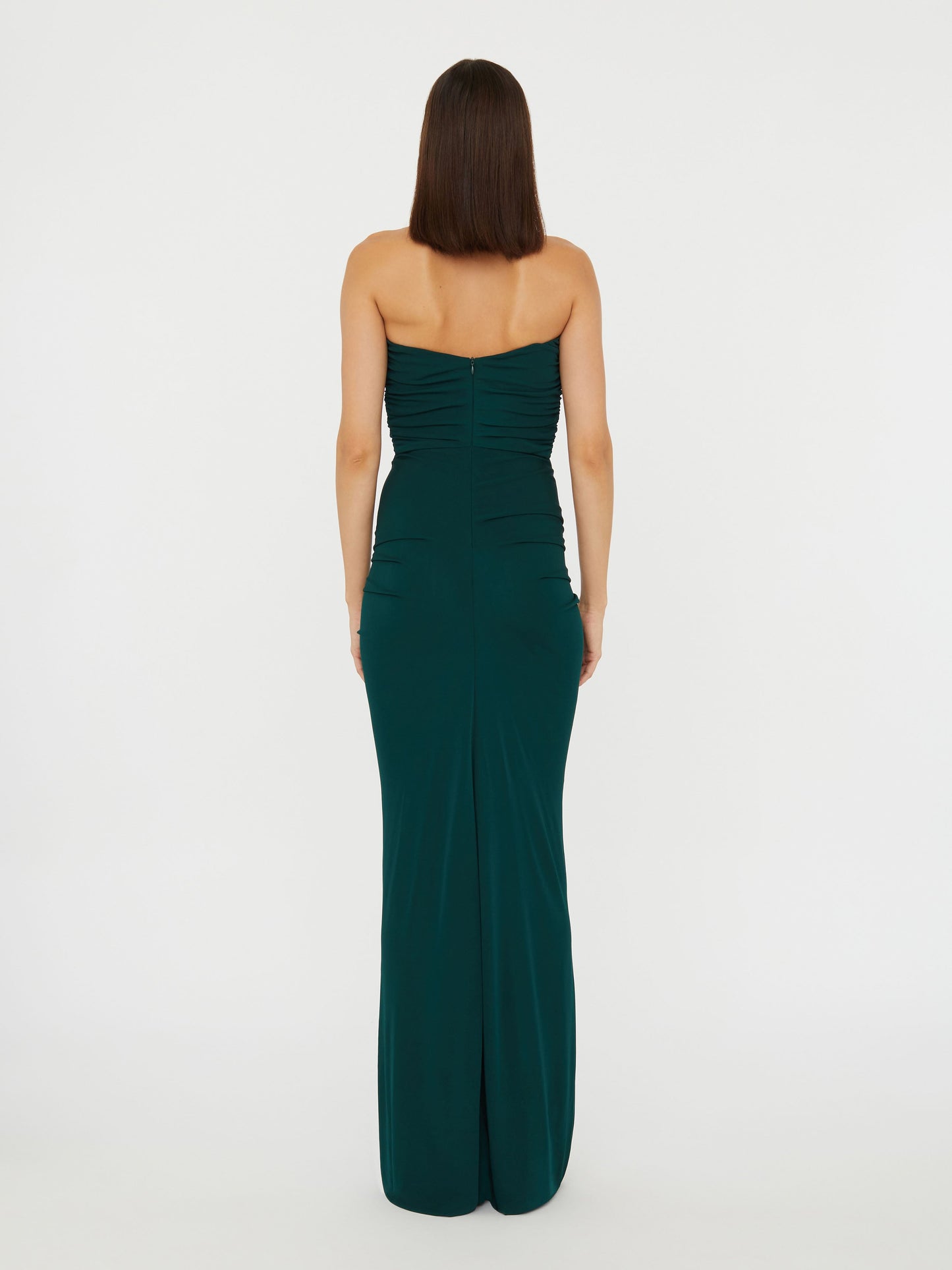 Christopher Esber Bezel Quartz Disconnect Dress (Evergreen)
