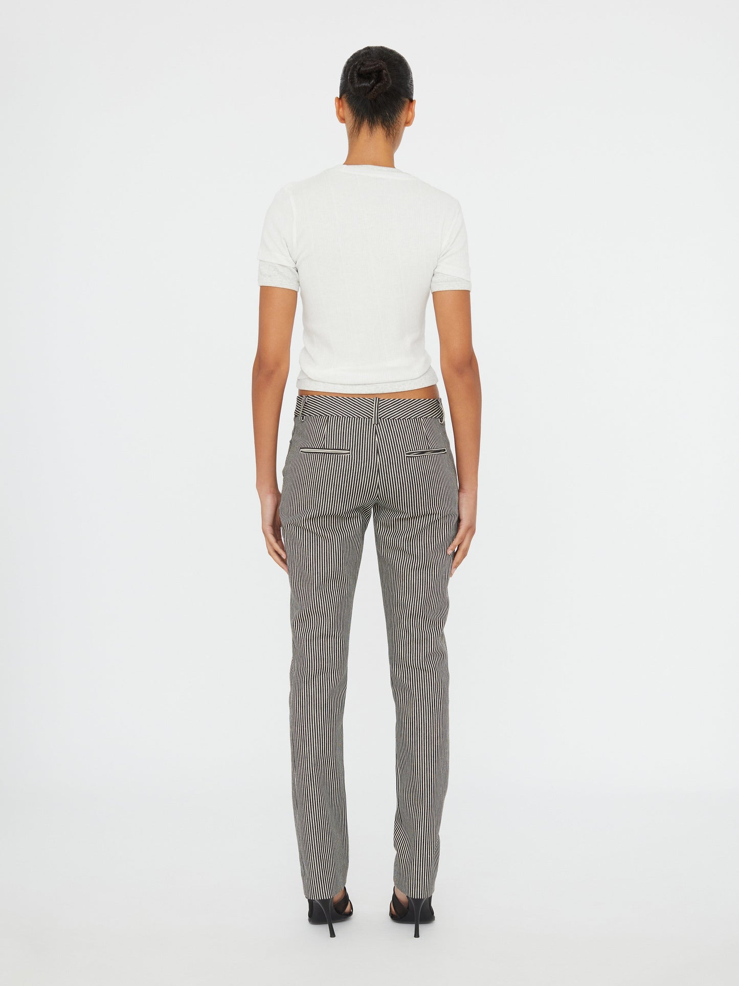 Christopher Esber Ribbed Overlay Loophole Tee (Grey)