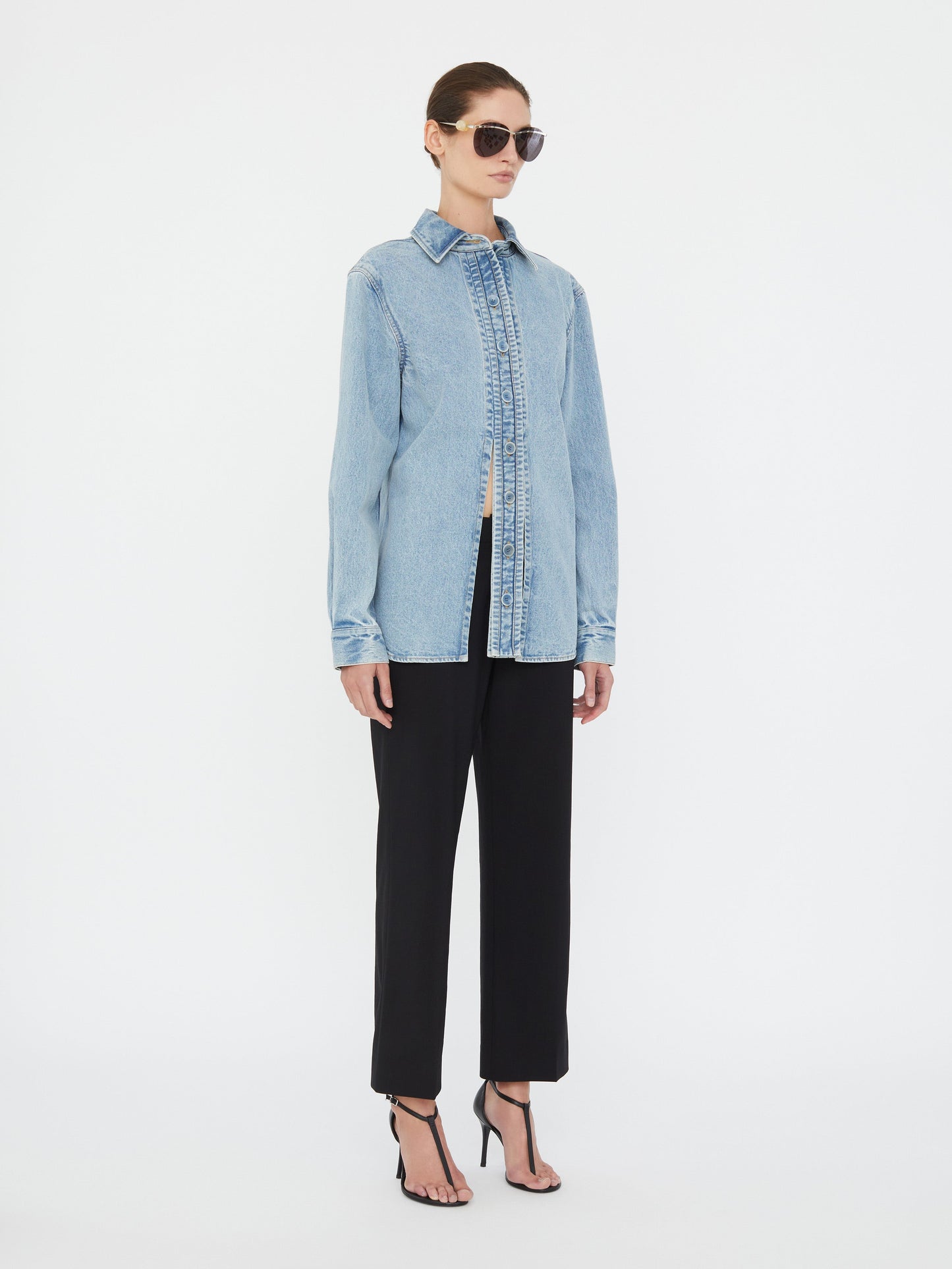 Christopher Esber Denim Floating Tab (Shirt)