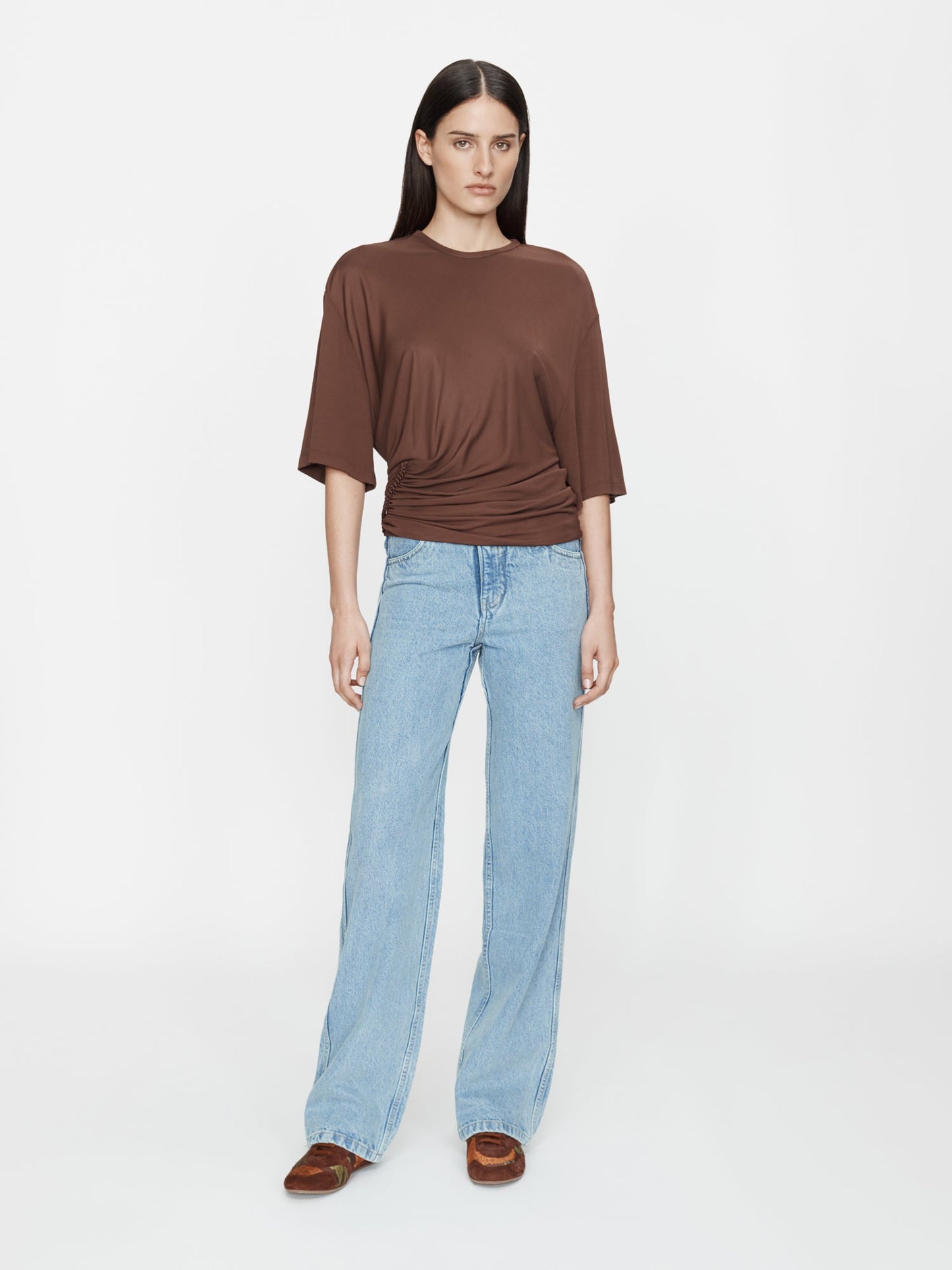 CHRISTOPHER ESBER Shibari Jersey Ruche Tee (Java)