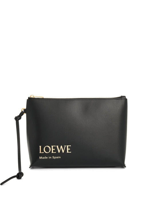 Image of Bags. Productname: LOEWE Loewe Embossed T-Pouch in Black colour by brand - LOEWE