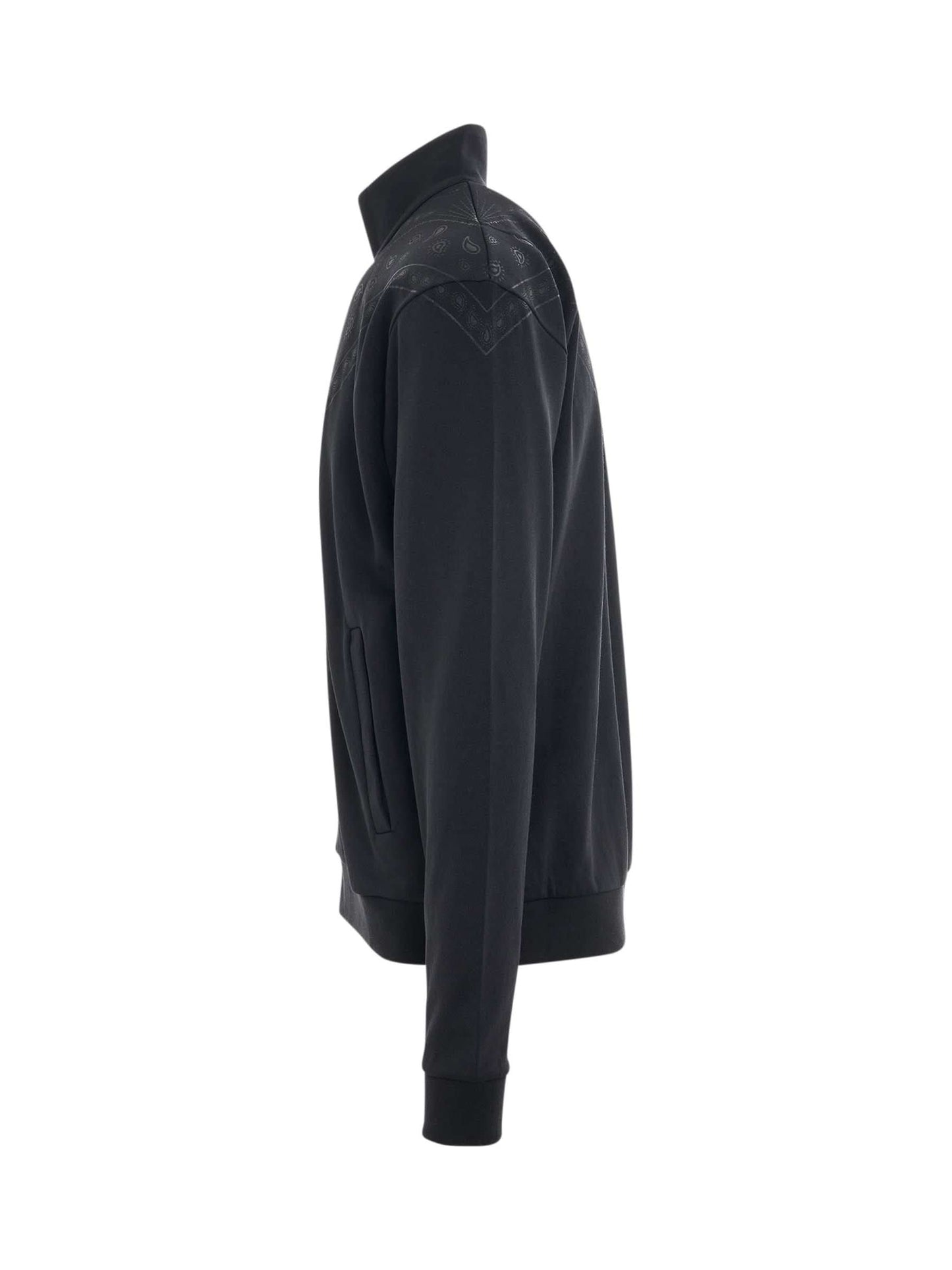 MARCELO BURLON Bandana Slim Track Jacket (Black)