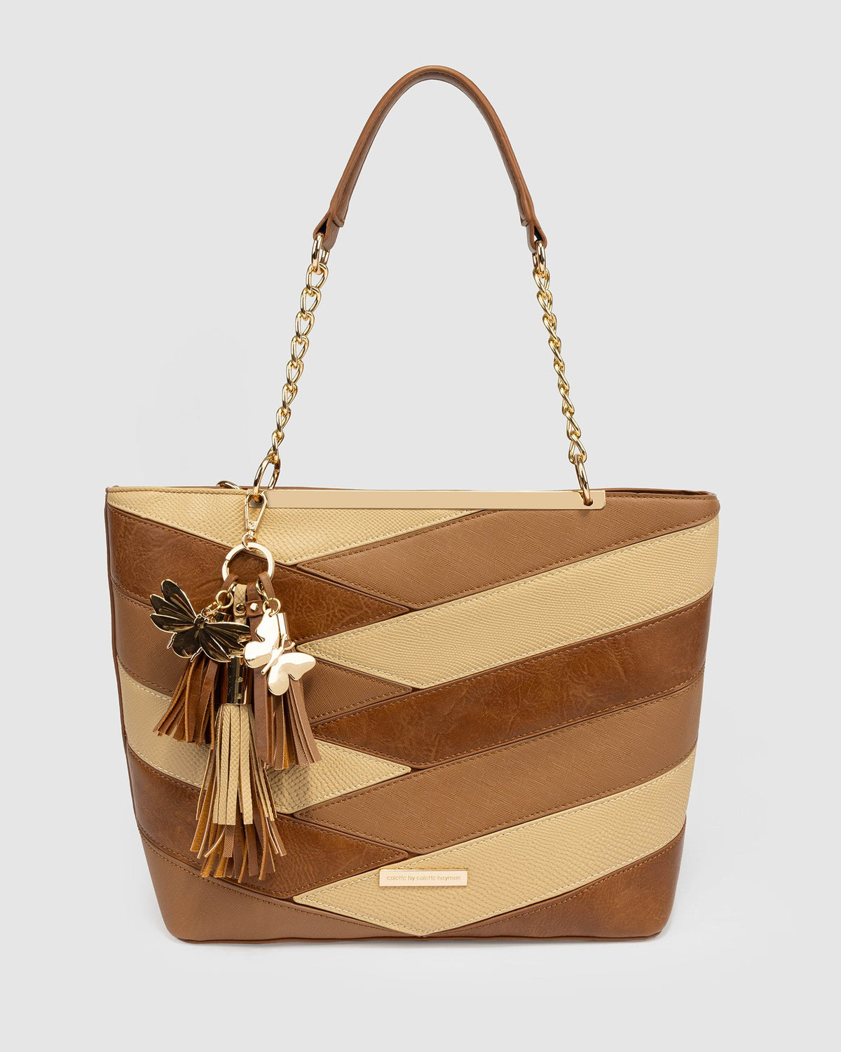 Colette by Colette Hayman Makayla Panelled Tote (Tan)