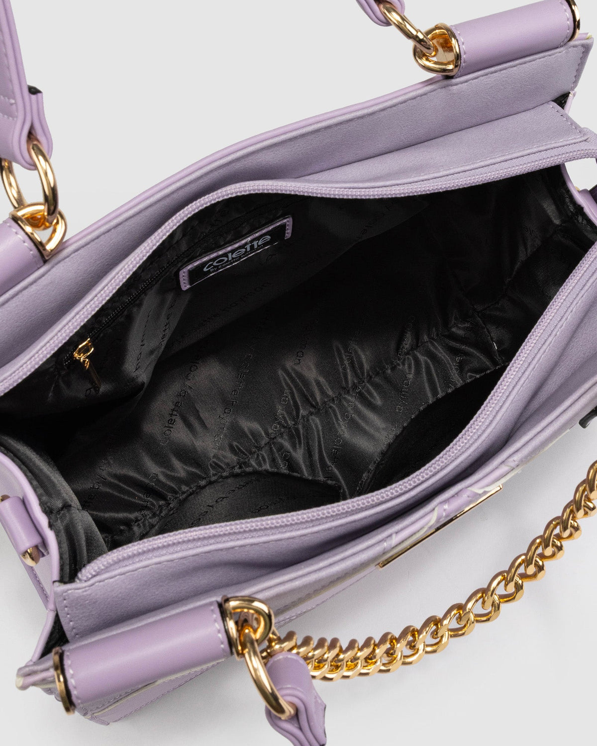 Colette by Colette Hayman Stephanie Diamond Square Tote (Purple)