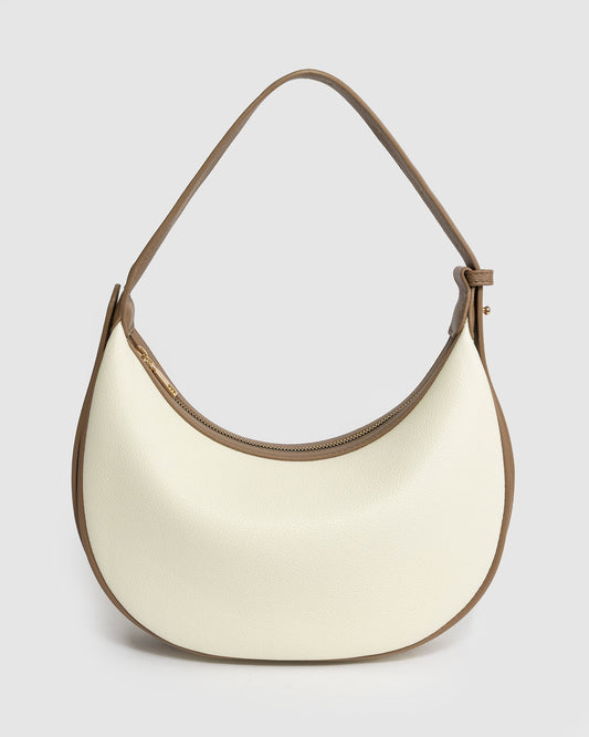 Colette by Colette Hayman Carla Crescent Top Handle Bag (White)