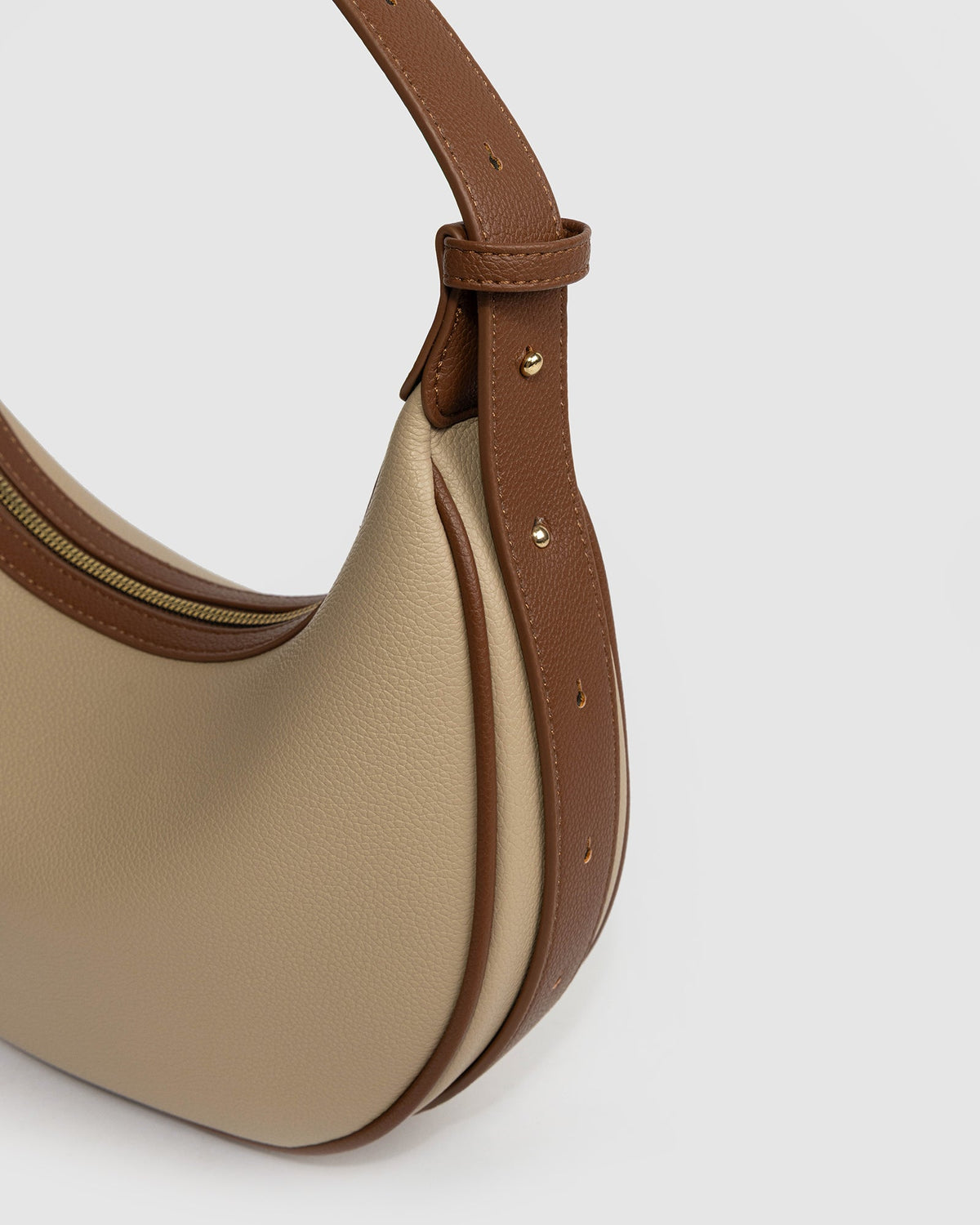 Colette by Colette Hayman Carla Crescent Top Handle Bag (Tan)