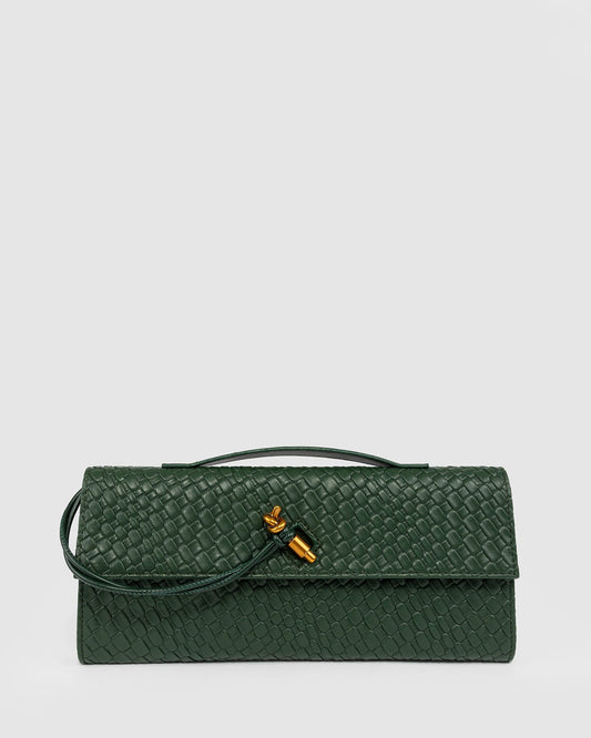 Colette by Colette Hayman Gigi Top Handle Clutch (Olive)