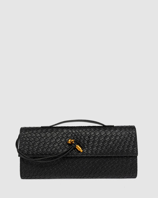 Colette by Colette Hayman Gigi Top Handle Clutch (Black)