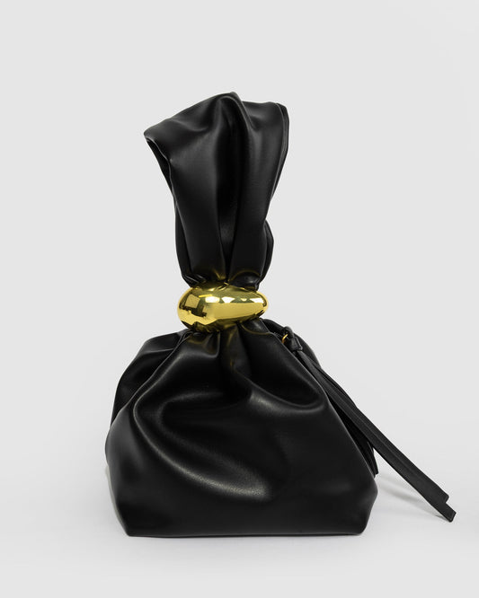 Colette by Colette Hayman Lena Pouch Top Handle Bag (Black)