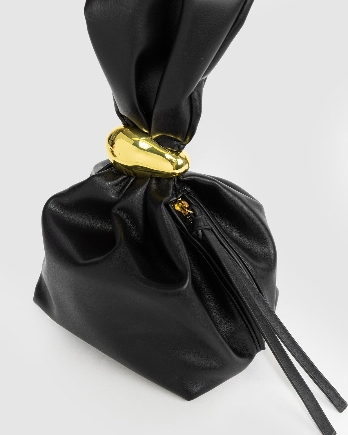 Colette by Colette Hayman Lena Pouch Top Handle Bag (Black)