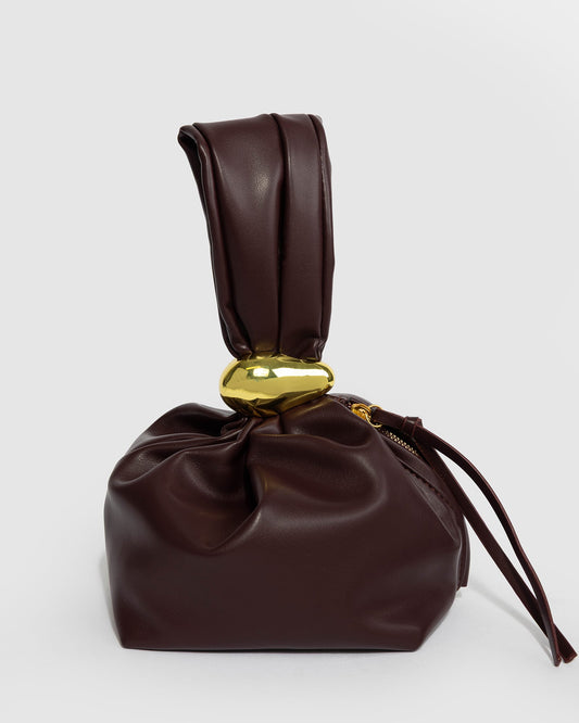Colette by Colette Hayman Lena Pouch Top Handle Bag (Burgundy)