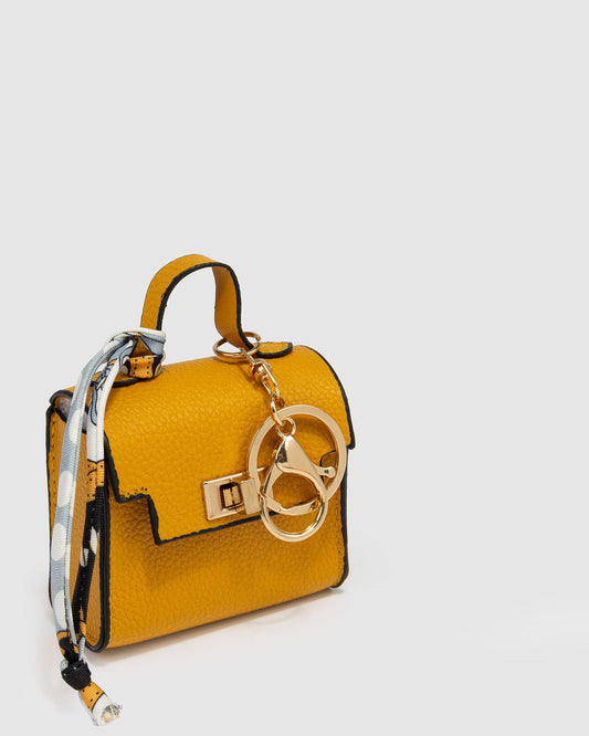 Image of Accessories. Product name - So Sweet Bag Charm Tan in Tan colour by brand - Colette by Colette Hayman