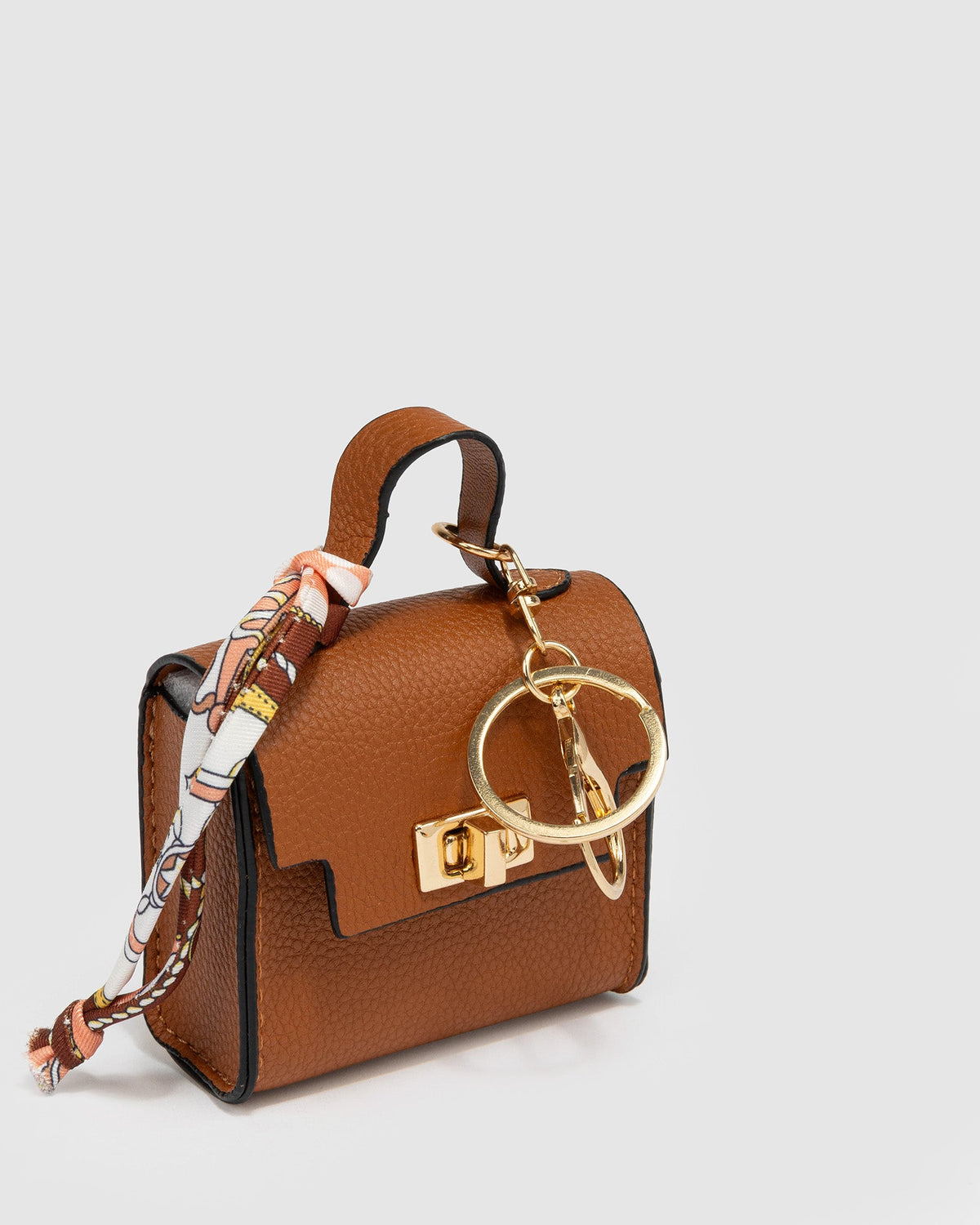 Image of Accessories. Product name - So Sweet Bag Charm Brown in Brown colour by brand - Colette by Colette Hayman