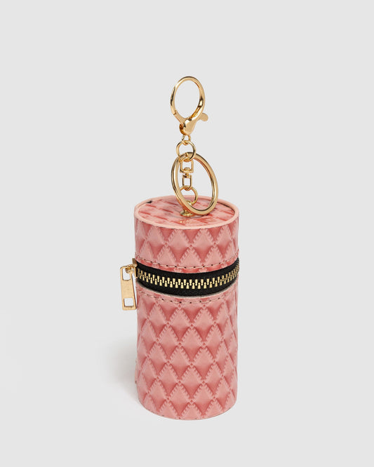 Image of Accessories. Product name - Glam Girl Bag Charm Pink in Pink colour by brand - Colette by Colette Hayman