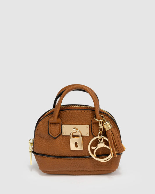 Colette by Colette Hayman Tiny Icon Bag Charm (Brown)