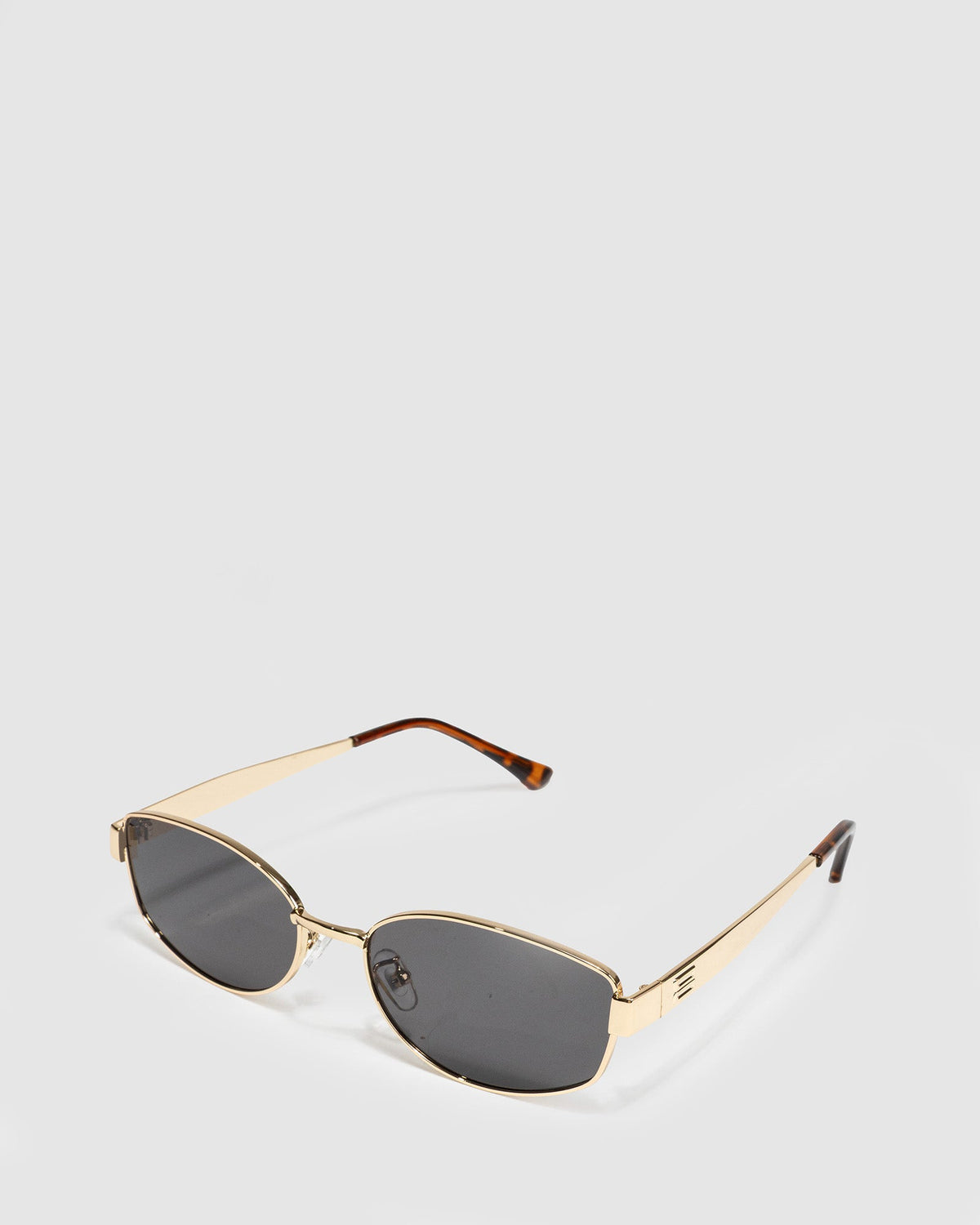 Image of Accessories. Product name - Gold Frame Black Tinted Fashion Glasses in Black colour by brand - Colette by Colette Hayman