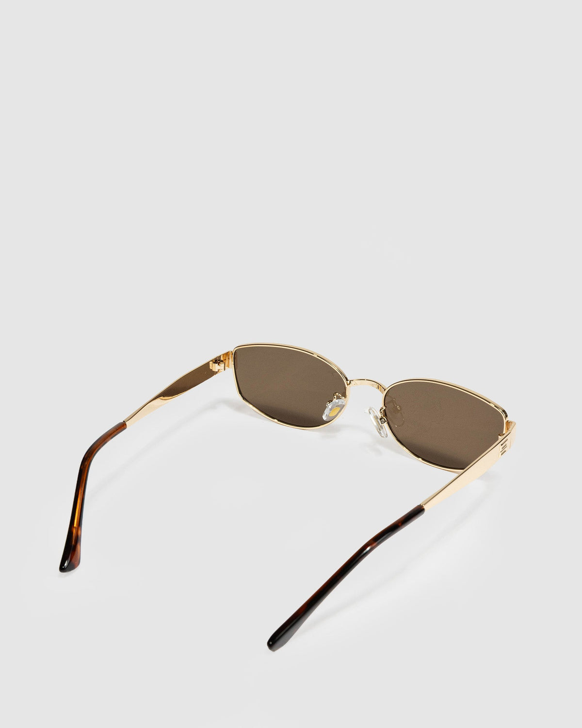 Colette by Colette Hayman Gold Frame Tinted Fashion Glasses (Brown)