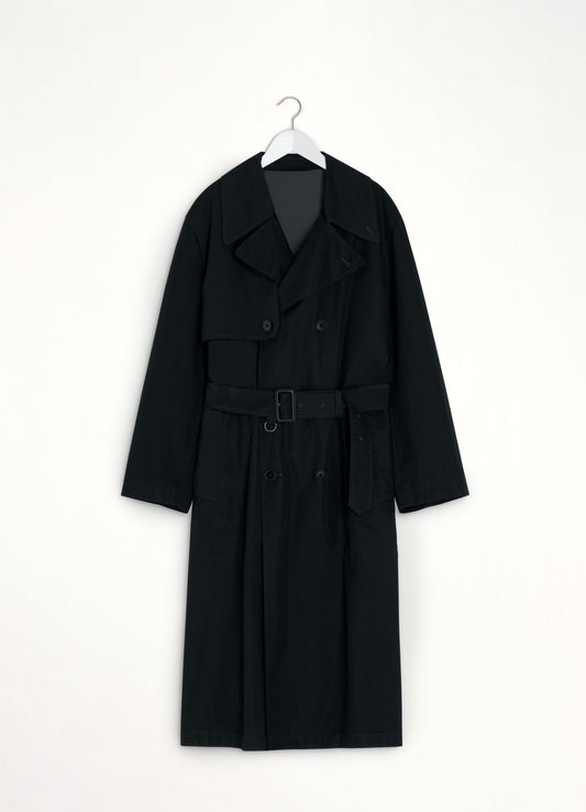 LEMAIRE Light Trench Coat (Black)