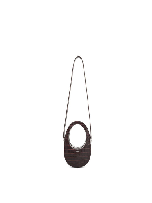 Image of Bags. Productname: COPERNI Croco Crossbody Mini Swipe Bag in BROWN colour by brand - COPERNI