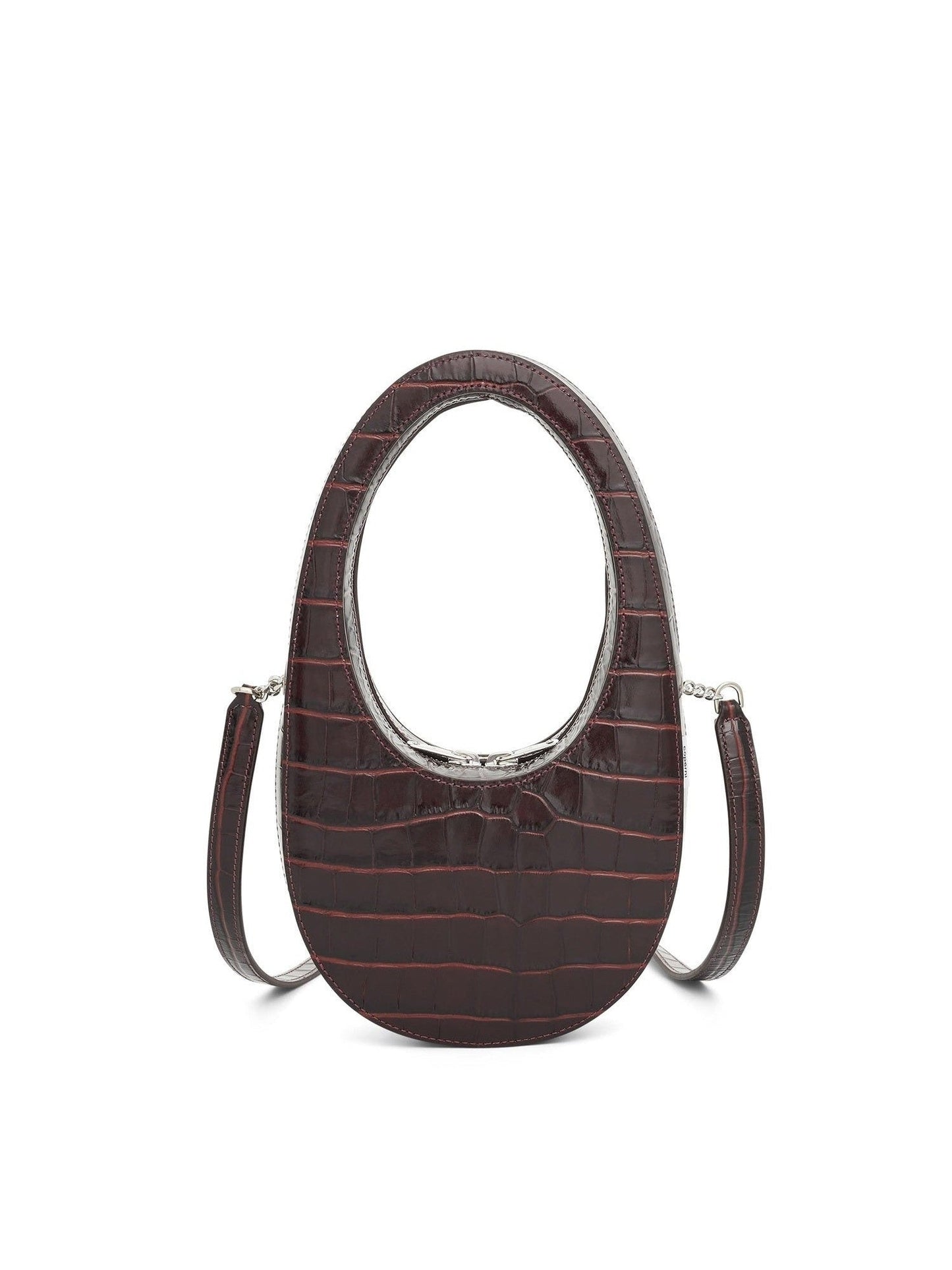 COPERNI Croco Crossbody Mini Swipe Bag (Brown)