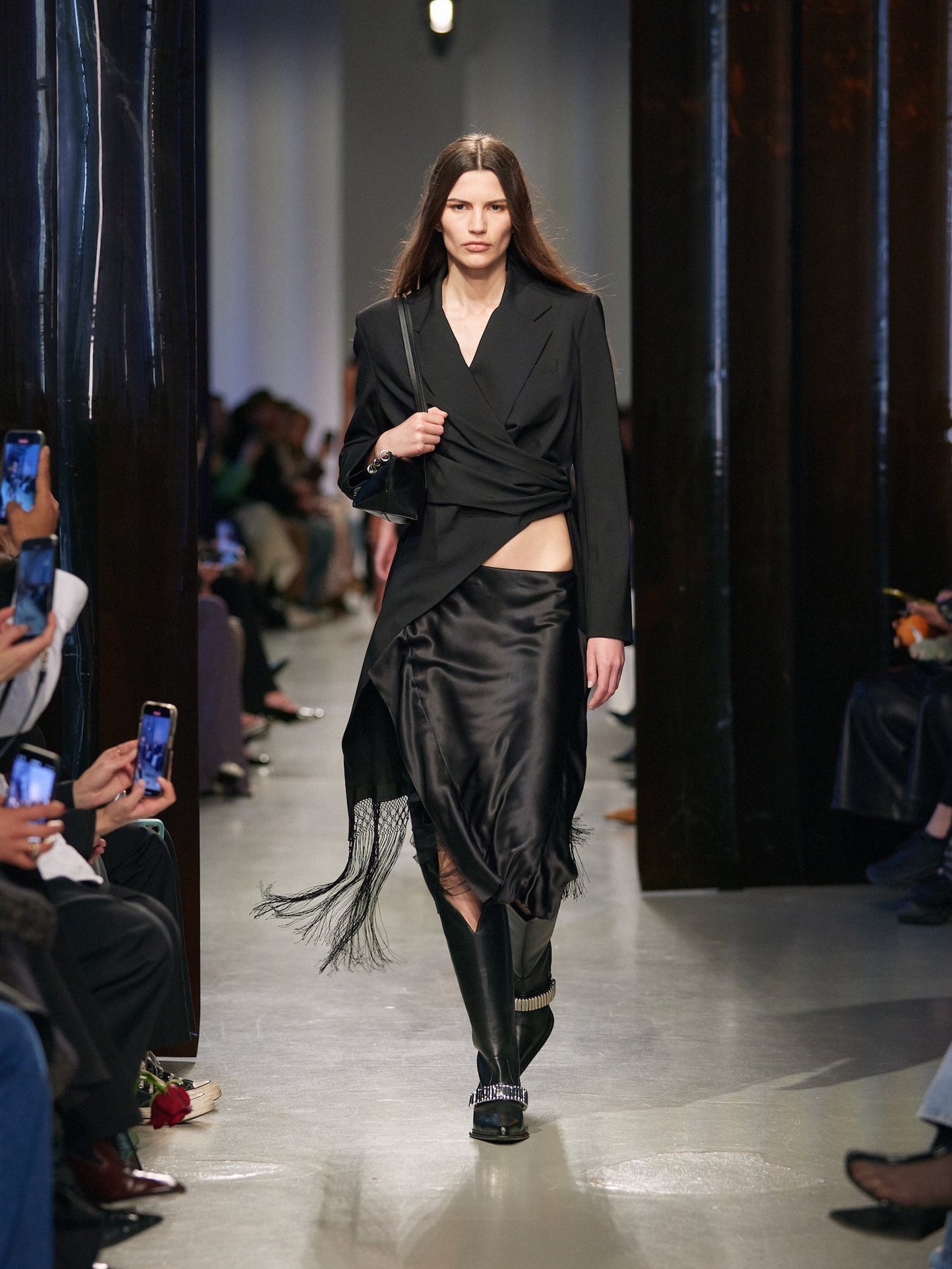 CHRISTOPHER ESBER Unravel Macrame Blazer (Black)