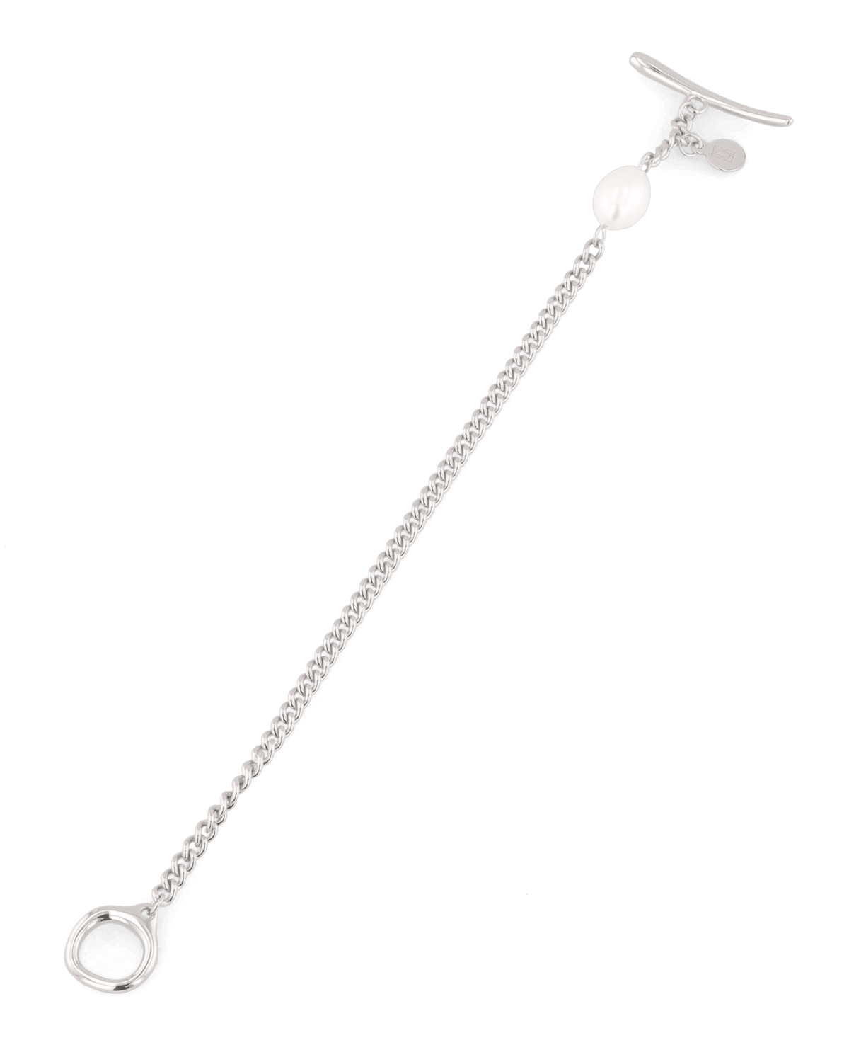 LAVANA Cadiz Silver Pearl T-Bar Bracelet