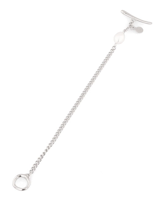 LAVANA Cadiz Silver Pearl T-Bar Bracelet