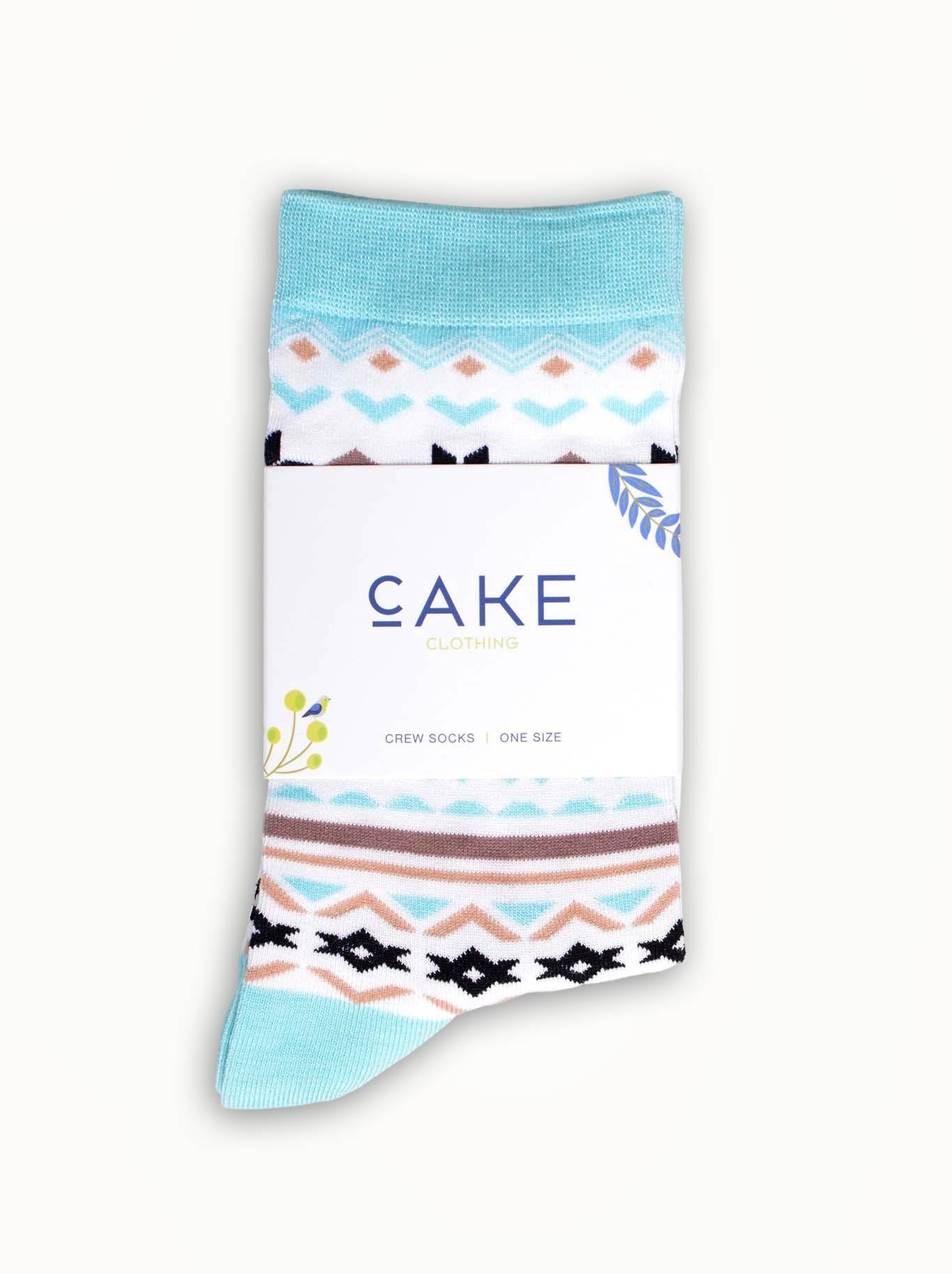 CAKE PRINTED CREW SOCKS (Animal)