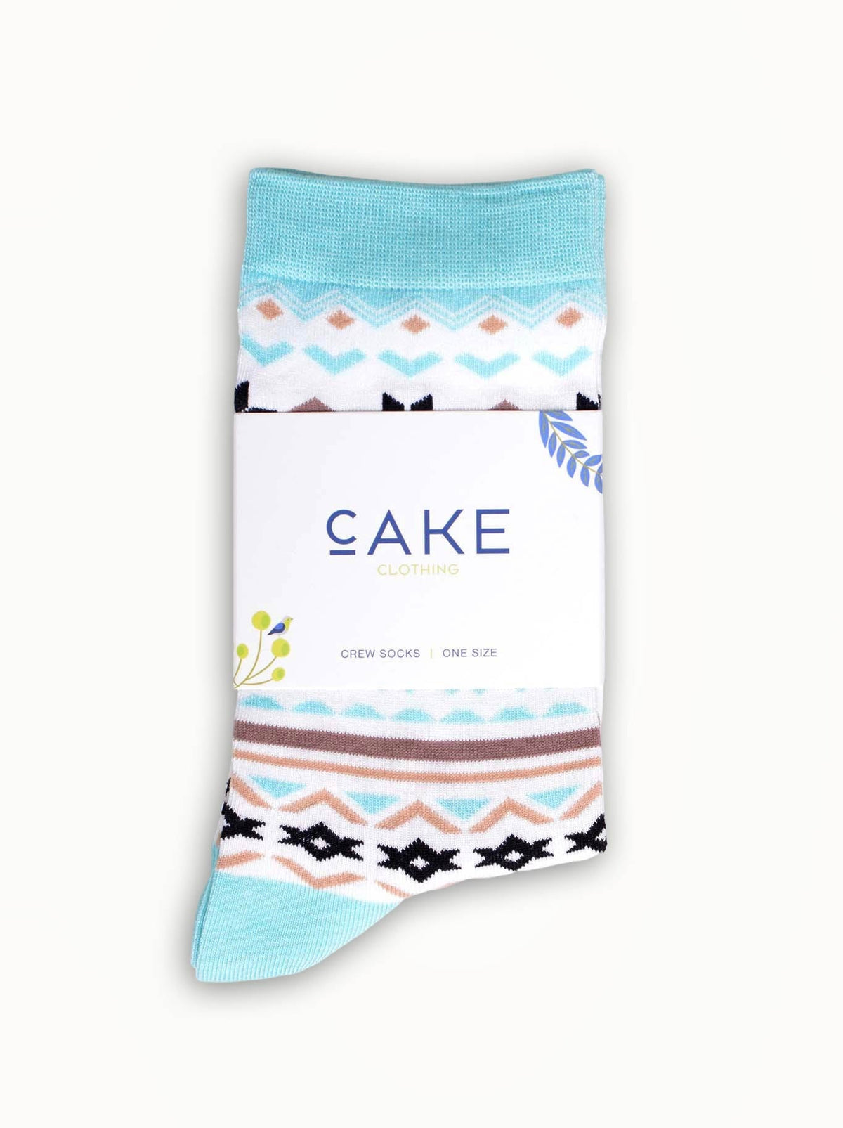 Cake Printed Crew Socks (Animal)