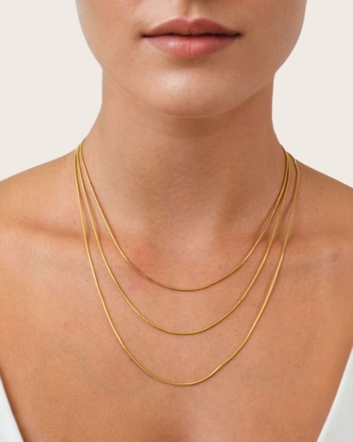 LAVANA Cali Gold Snake Chain Necklace