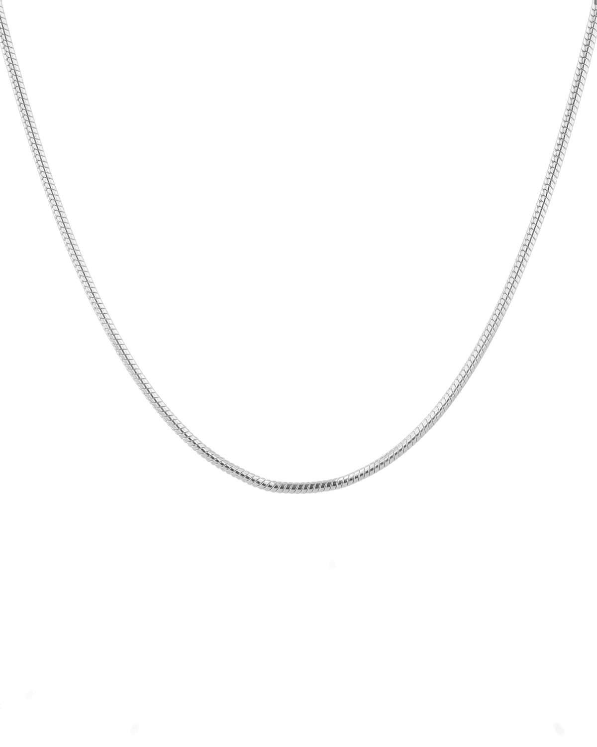 Image of Necklaces. Product name - Cali Silver Snake Chain Necklace in colour by brand - LAVANA