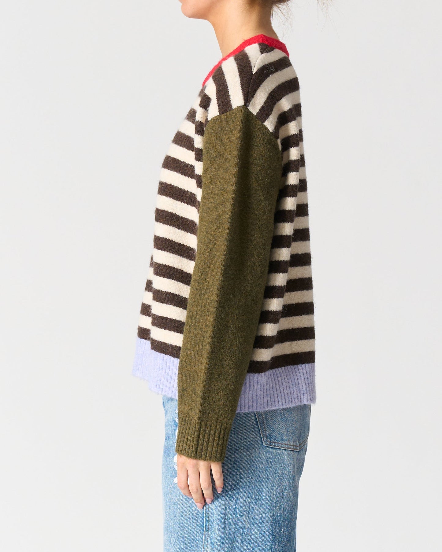 Walnut Melbourne California jumper (Cream Stripe)