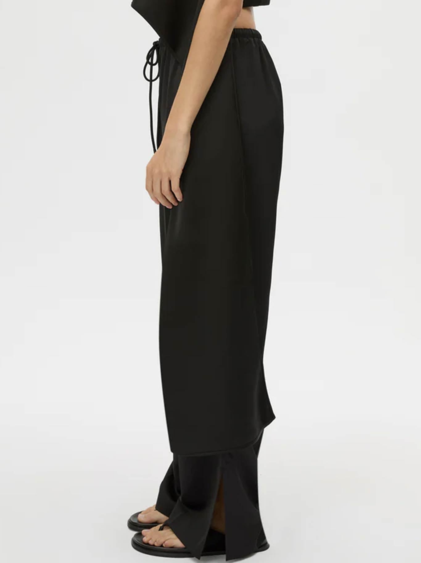 CAMILLA AND MARC GROUND SATIN PANT (Black)