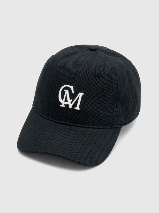 Image of Hats. Product name - CAMILLA AND MARC ISOLDE EMBROIDERED LOGO CAP in Black White colour by brand - Camilla And Marc