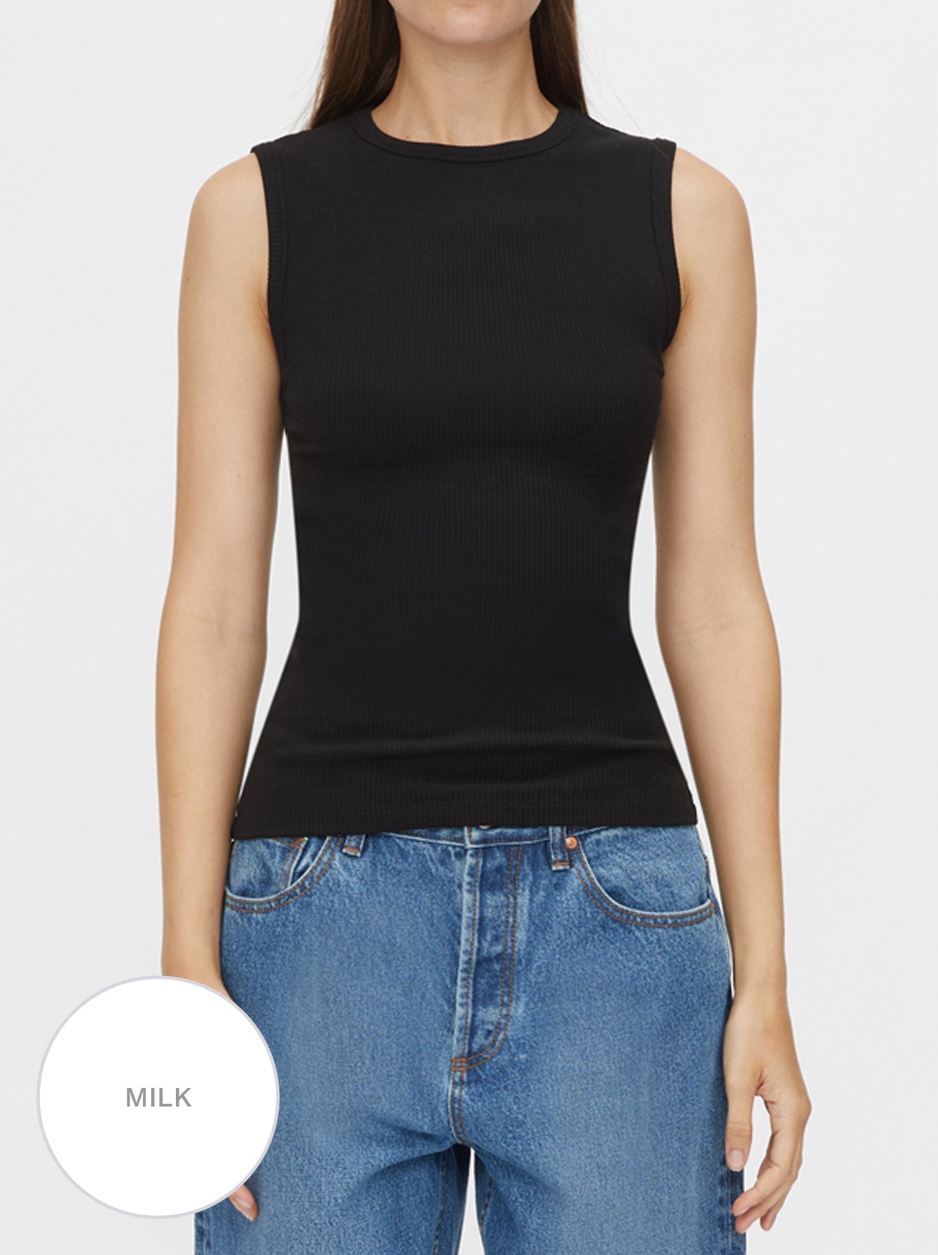 CAMILLA AND MARC NORA CREW TANK (Milk)
