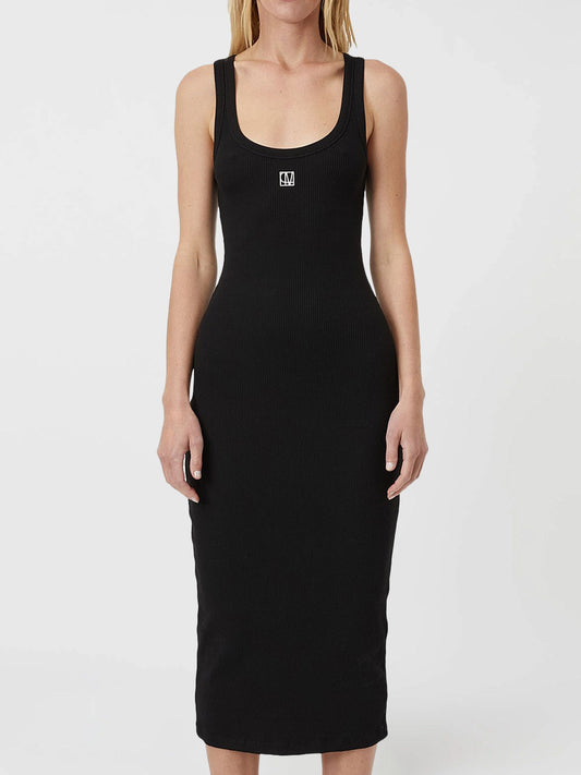 Image of Dresses. Productname: CAMILLA AND MARC NORA RIB MAXI DRESS in Black colour by brand - Camilla And Marc