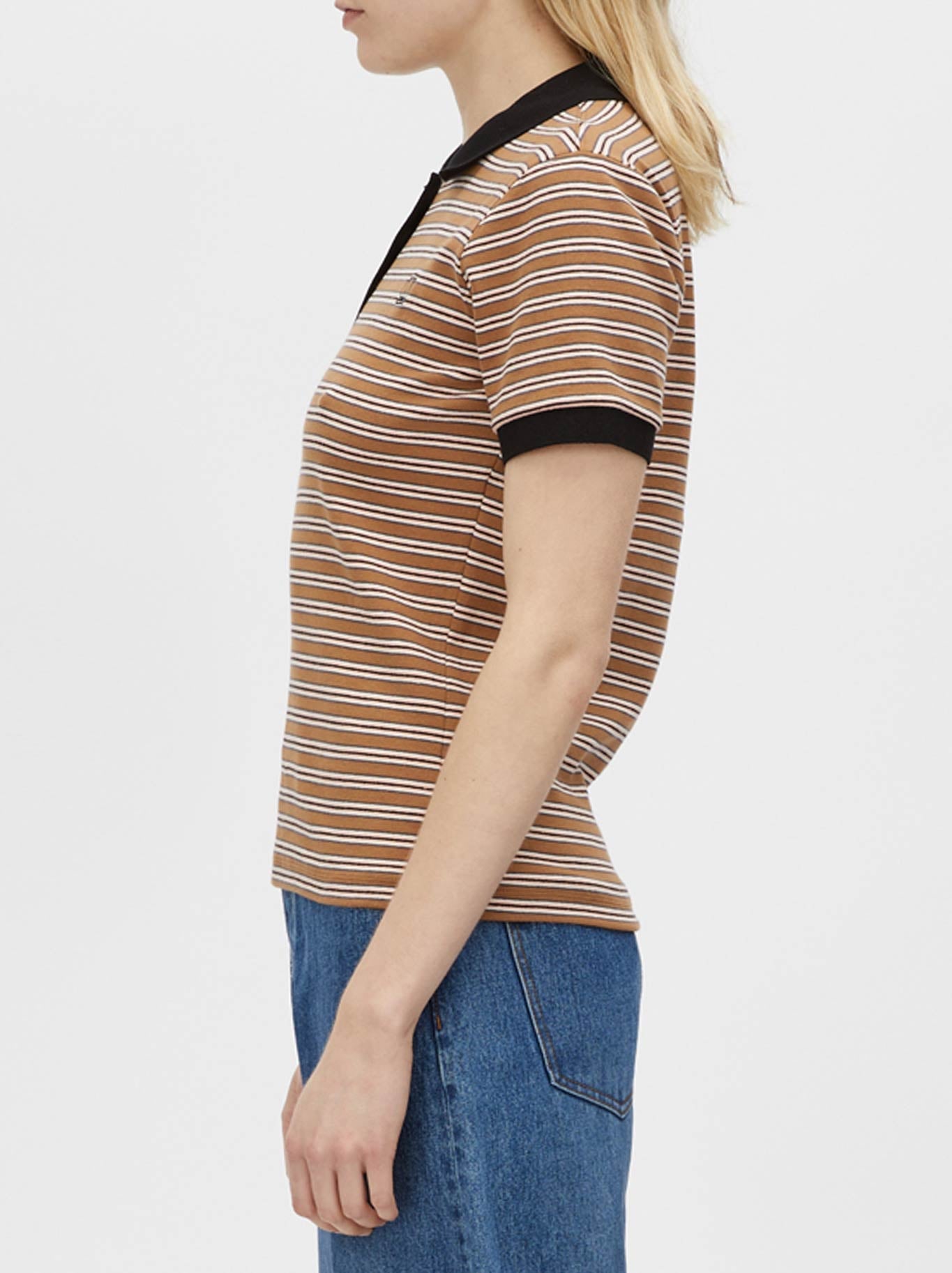 CAMILLA AND MARC PLATINUM SHORT SLEEVE POLO (Tan)
