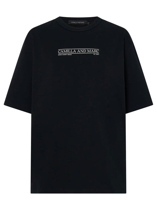 CAMILLA AND MARC RIGEL LOGO TEE (Black)
