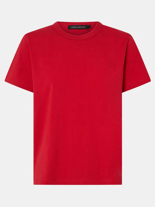 CAMILLA AND MARC ROSA MONOGRAM NEAT FIT TEE (Poppy)